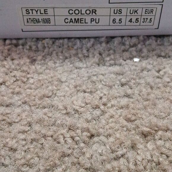 Qupid Athena camel strappy sandals  Sz 6.5  NIB - Picture 7 of 7